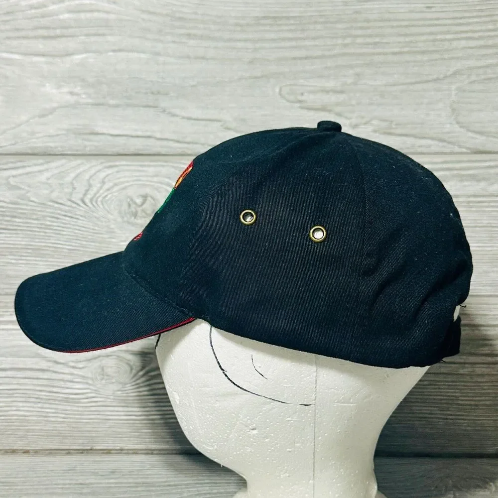 Quaker State Racing‎ Hat Black Embroidered Adjustable Buckle Strapback Cap Mens